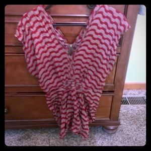 Zip back blouse